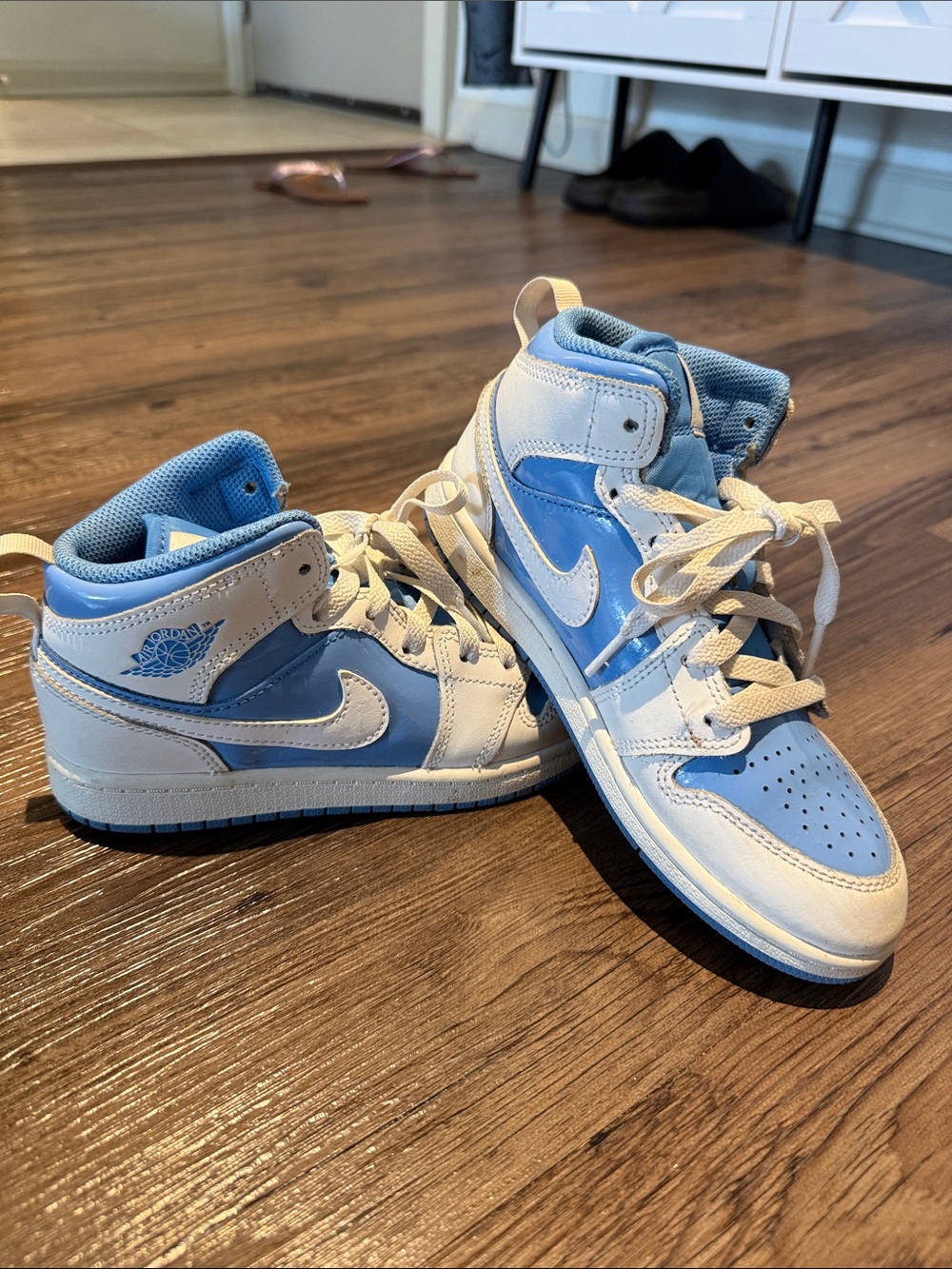 Jordan Kids' Mid Top Sneakers - Light Blue/White
